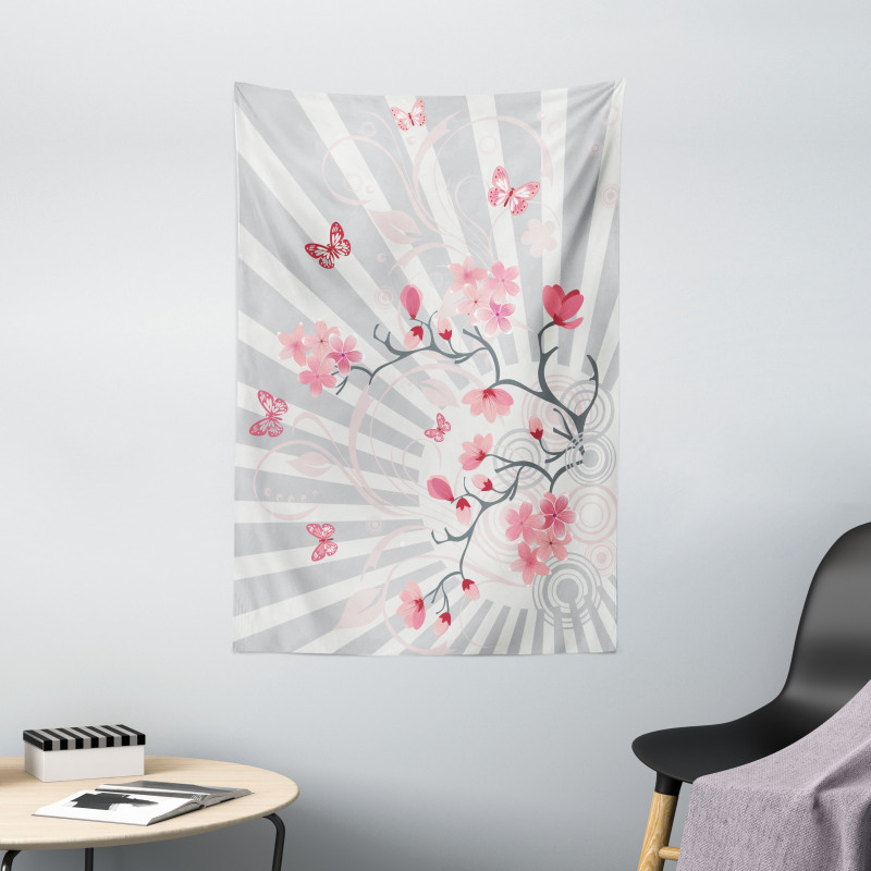 Birds on Cherry Tree Tapestry