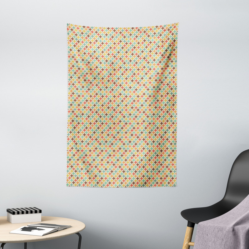 Retro Look Art Tapestry