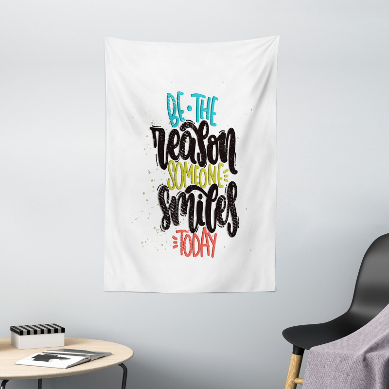 Funky Positive Calligraphy Tapestry