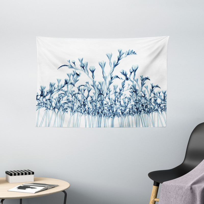 X-Ray Floral Nature Wide Tapestry