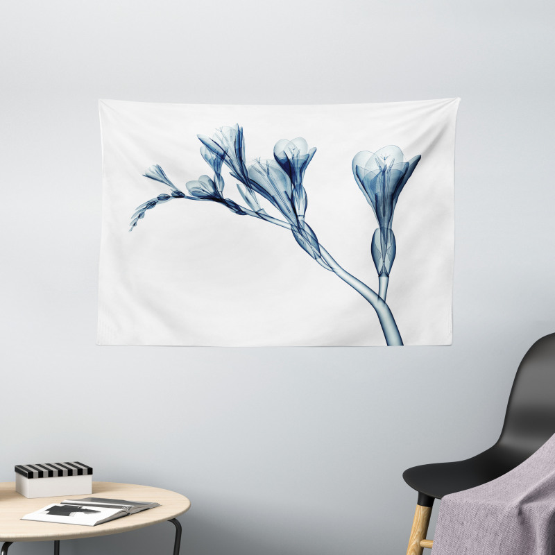 Abstract Modern Floral Wide Tapestry