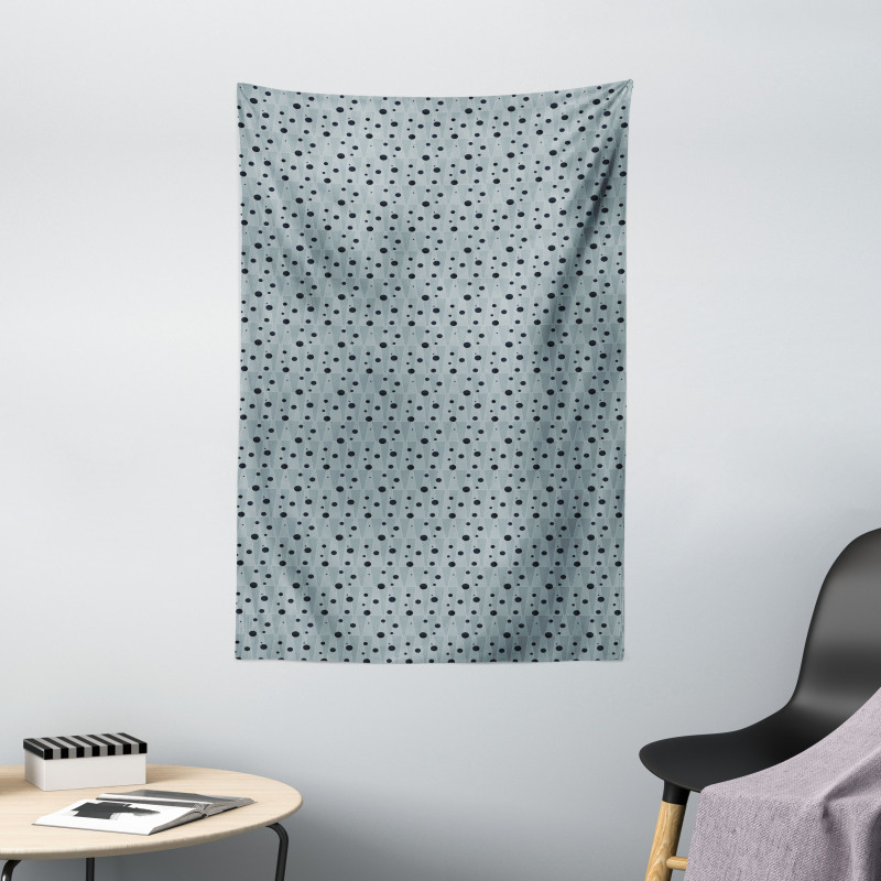 Modern Ovals and Triangles Tapestry