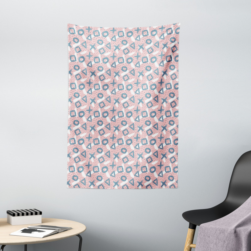 Modern Paintbrush Strokes Tapestry