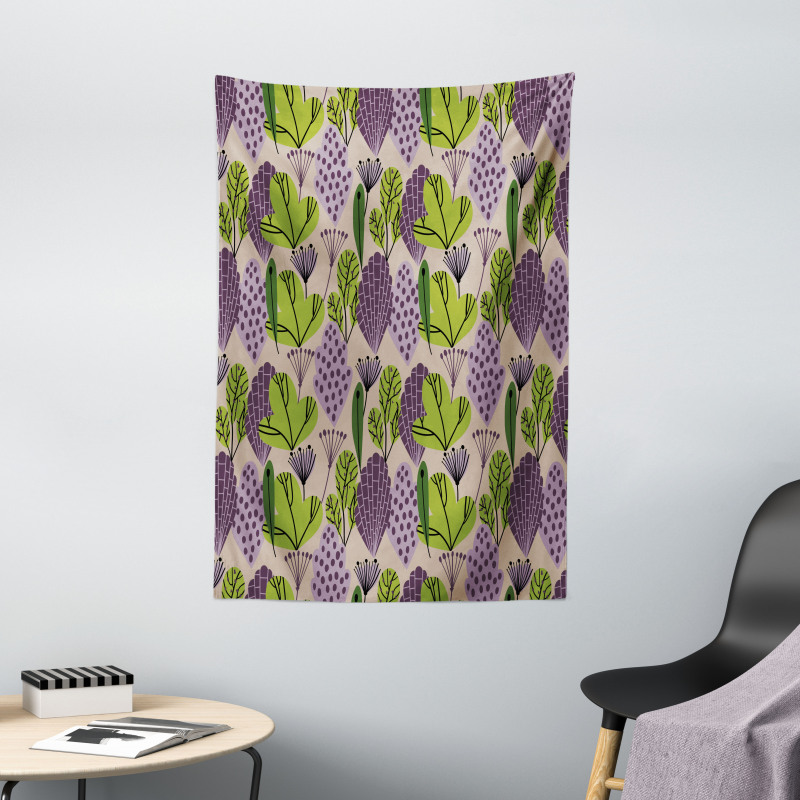 Abstract Leaves Garden Tapestry