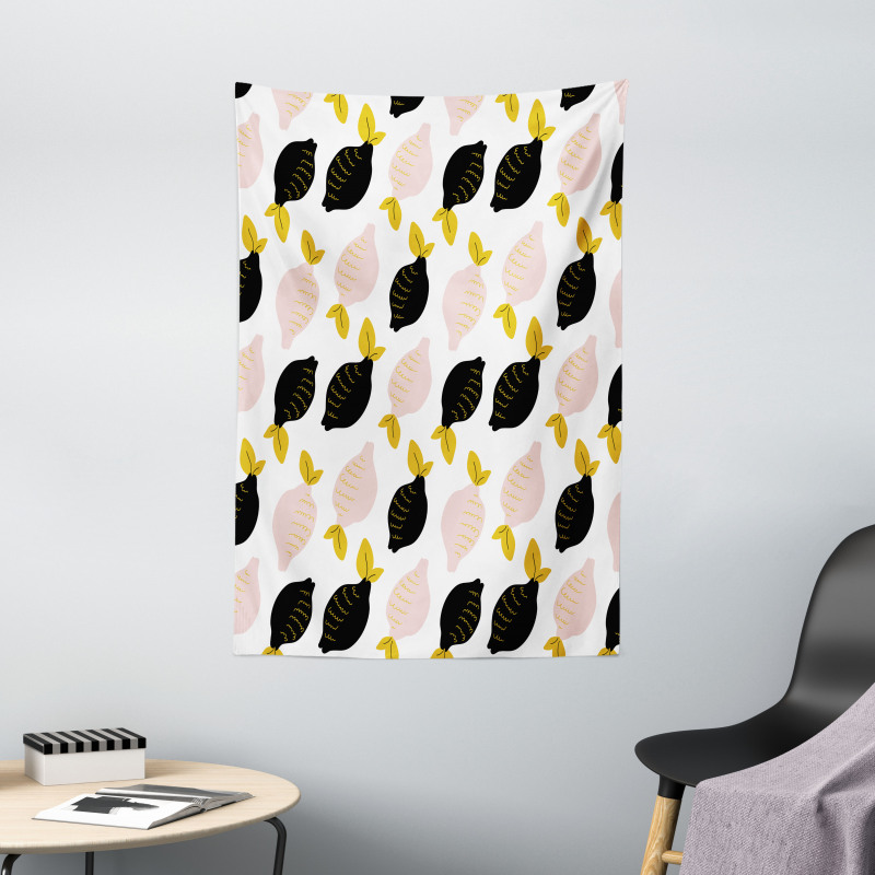 Abstract Colored Citrus Fruit Tapestry