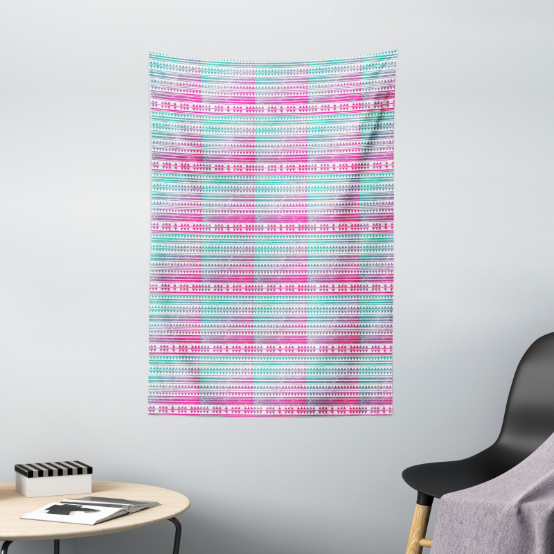 Ombre Grunge Triangle Tapestry