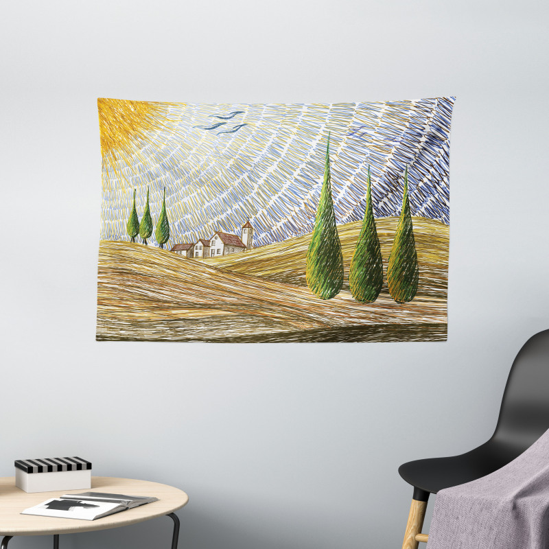 Rural Fields Europe Wide Tapestry