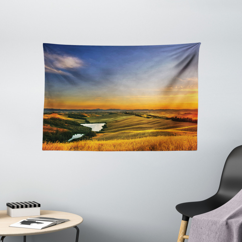 Mediterranean Valley Wide Tapestry