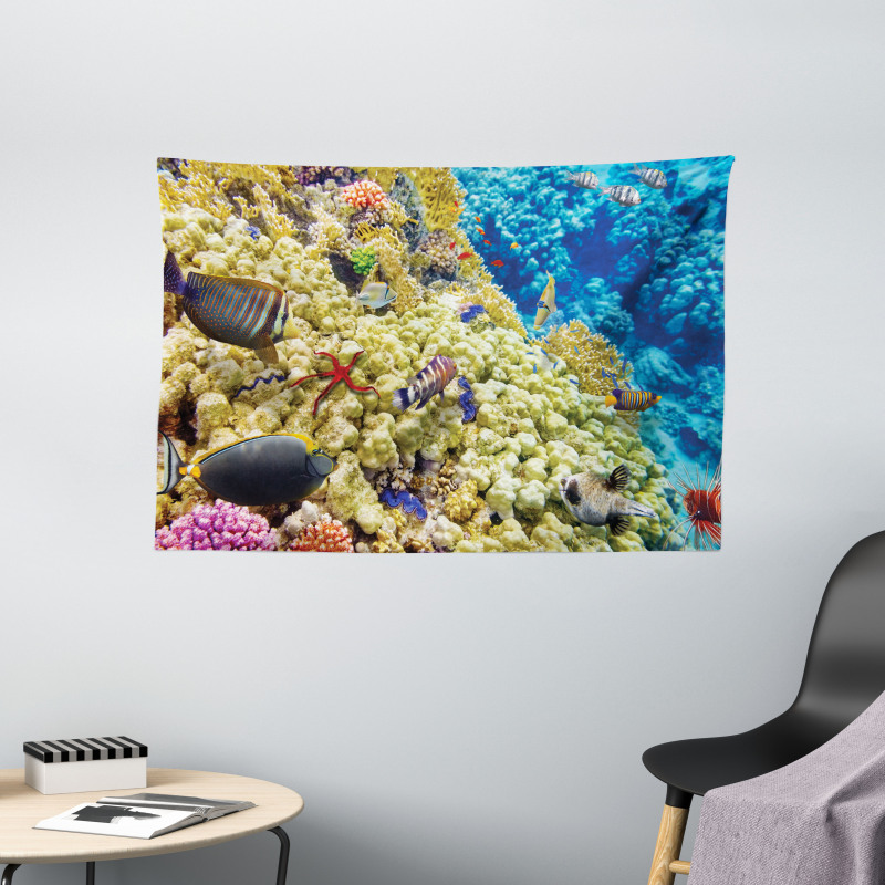 Sea Exotic Natural View Wide Tapestry