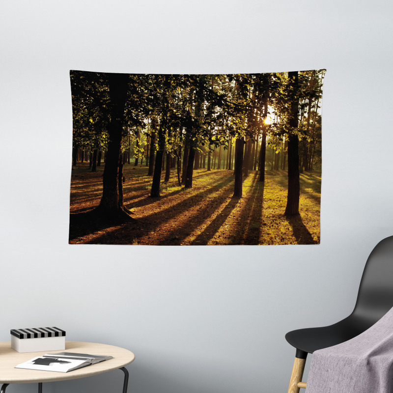 Summertime Forest Tree Wide Tapestry