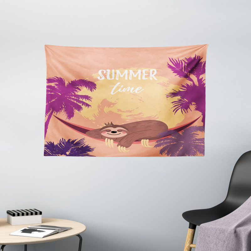 Summer Time Chilling Wide Tapestry