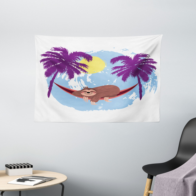 Hammock and Chill Art Wide Tapestry