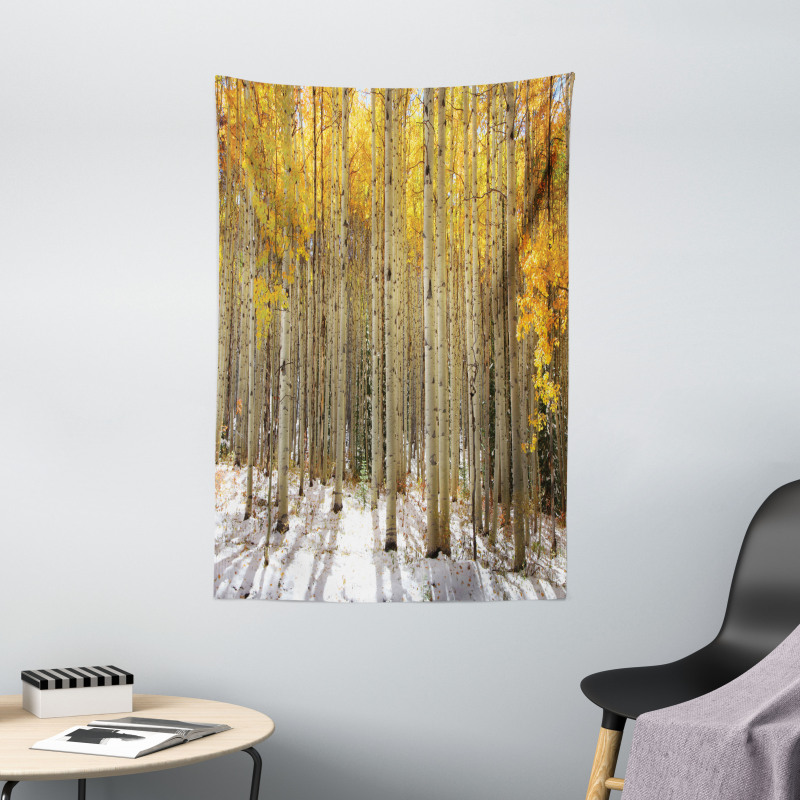 Aspen Tree Woods Scenery Tapestry