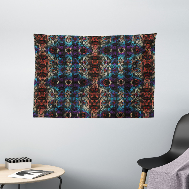 Ethnic Color Transitions Wide Tapestry