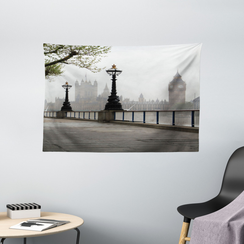 Westminster Tower Bridge Wide Tapestry