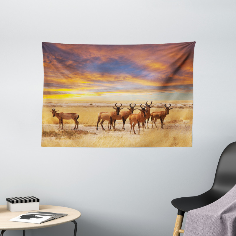 Tropical Animal Wide Tapestry