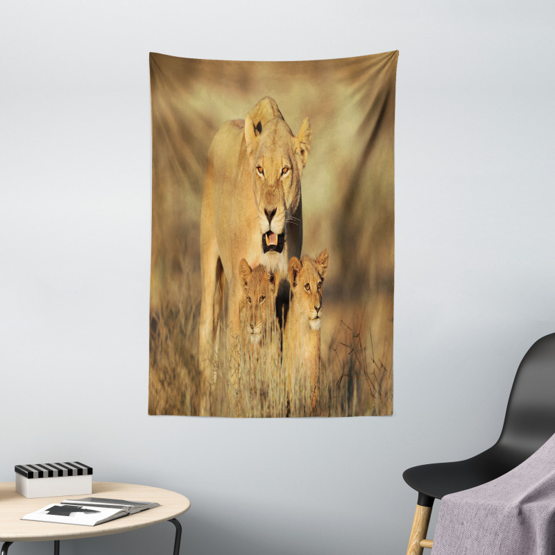 Safari Lions Wilderness Tapestry