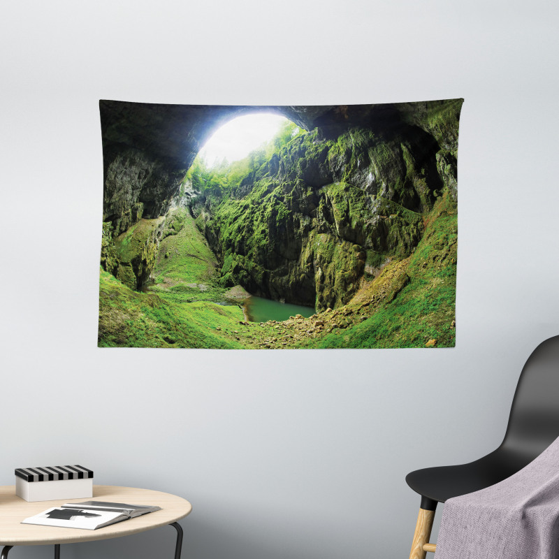Punkevni Cave in Czech Wide Tapestry