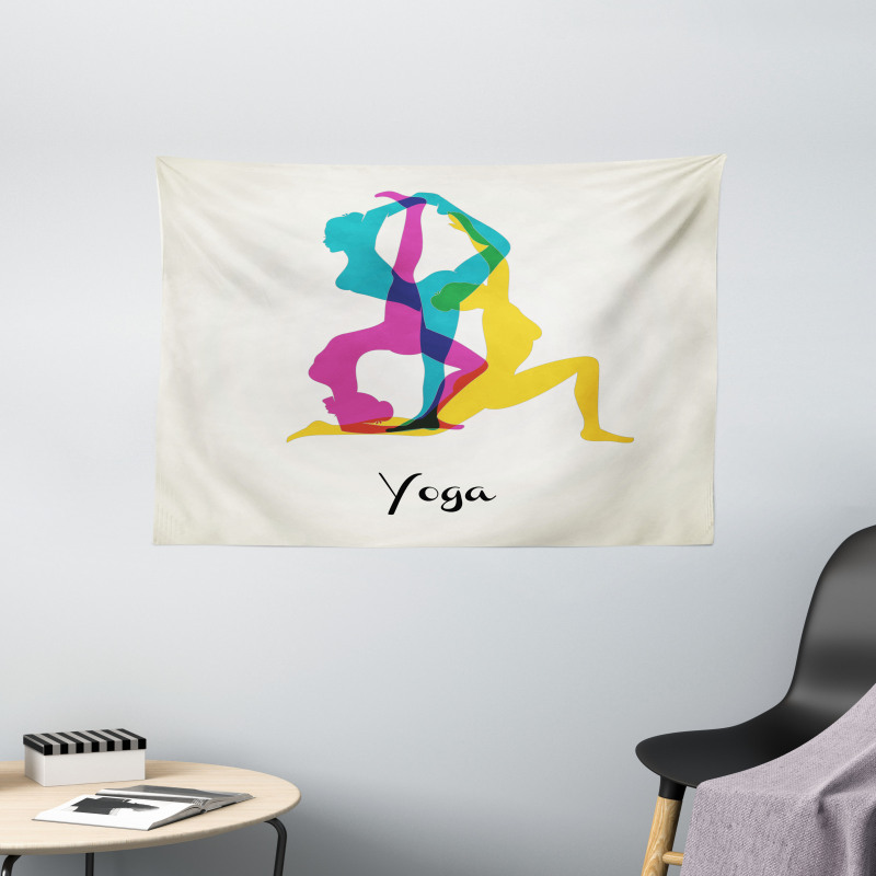 Pink Pilates Human Health Wide Tapestry