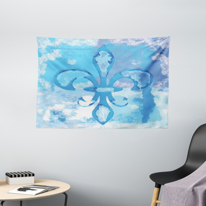 France Fleur de Lis Wide Tapestry