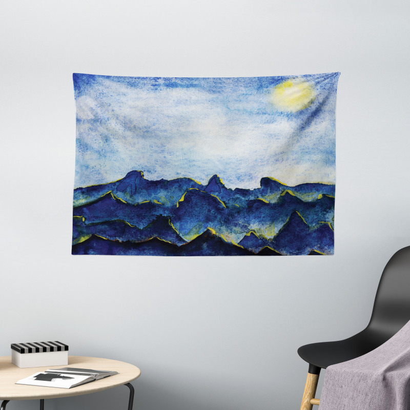 Hills Fairy Cloud Sky Wide Tapestry