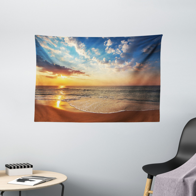 Sea Honeymoon Travel Wide Tapestry