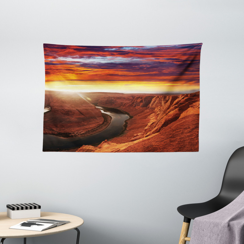 Mystic Cliff Wide Tapestry