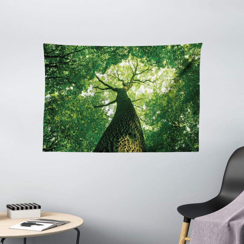 Leaves Tree Branches Wide Tapestry