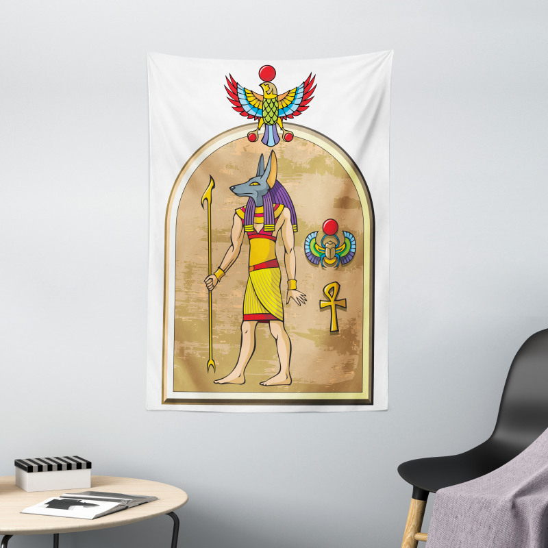 Anubis Ancient Myth Tapestry