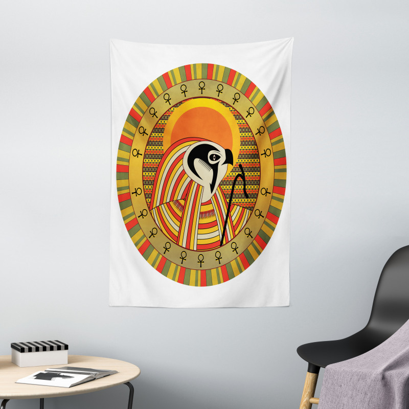 Ancient Sun Figure Tapestry