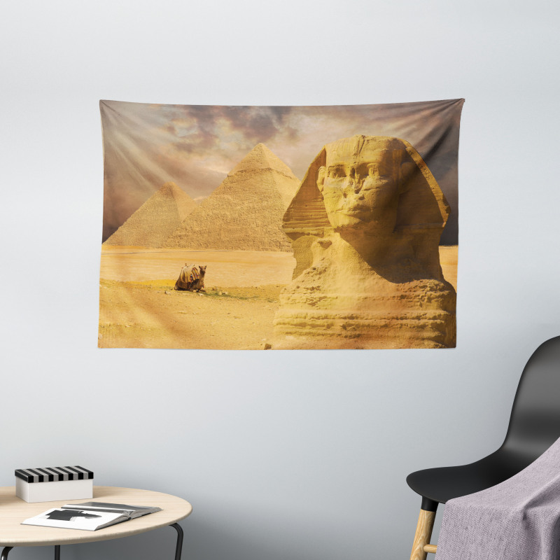 Sphinx Old Face Wide Tapestry