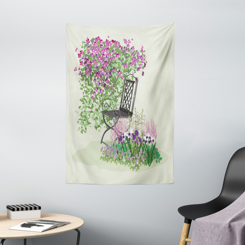 Flowers Blooming Garden Tapestry