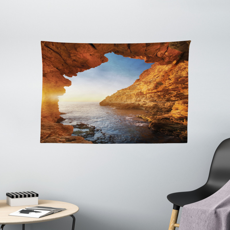 Sunset Pacific Paradise Wide Tapestry
