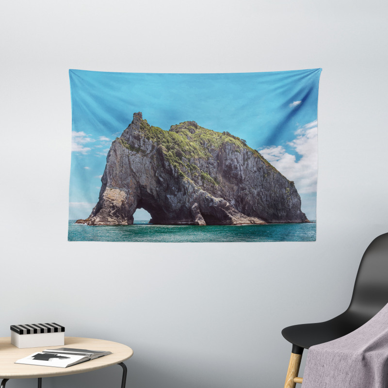 Elephant Shape Rock Bay Wide Tapestry