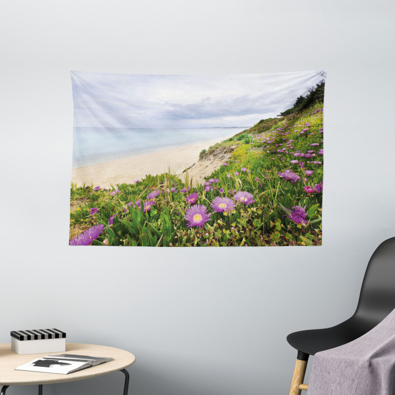 Aegean Sea with Blooming Wide Tapestry