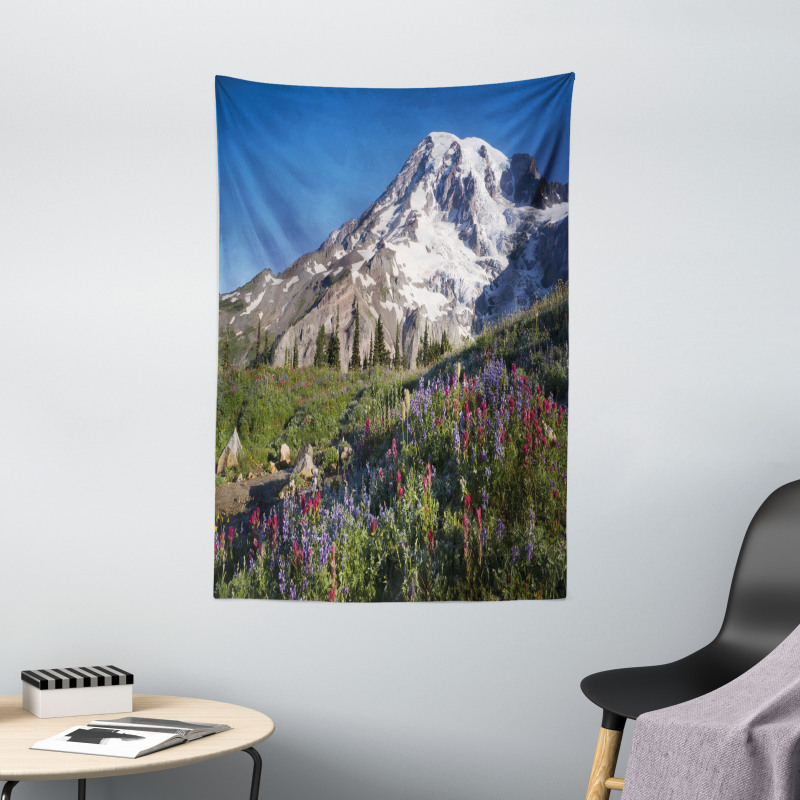 Spring Mt. Rainier Photo Tapestry