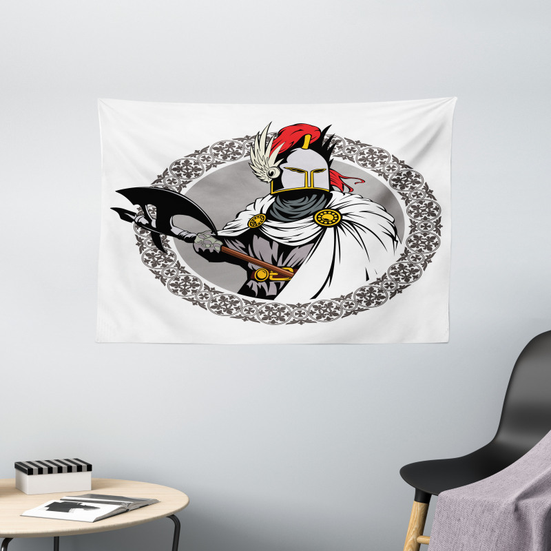 Knight Heroic Armour Wide Tapestry