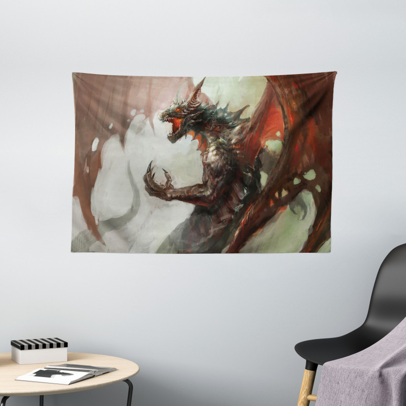 Creature Dragon Wide Tapestry