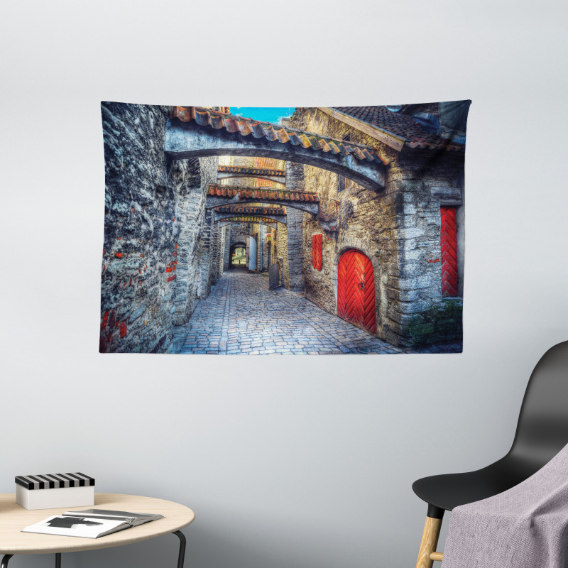 Old Stone House Town Wide Tapestry