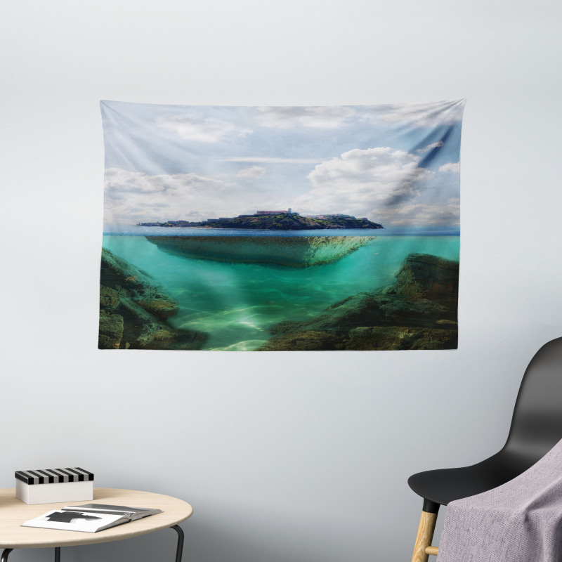 Misty Atlantic Ocean Wide Tapestry