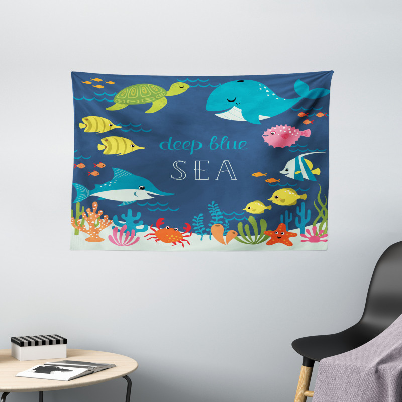 Algaes Coral Reefs Wide Tapestry