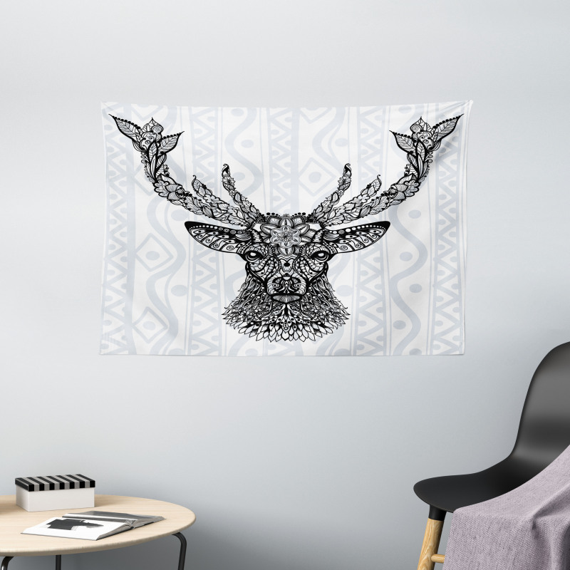 Bohem Deer Wide Tapestry