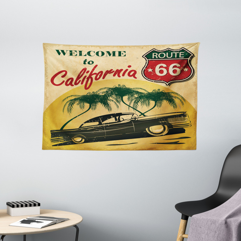 California Advertising Wide Tapestry