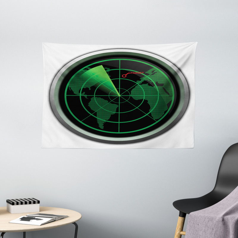 Plane Flight Screen Wide Tapestry