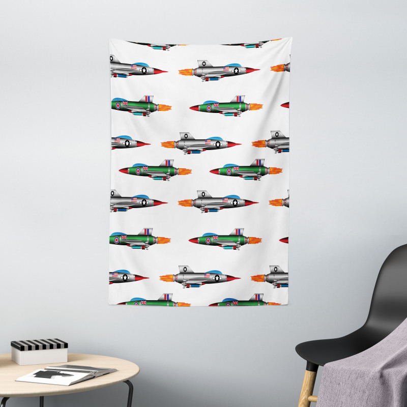 Jets Aviation Design Tapestry