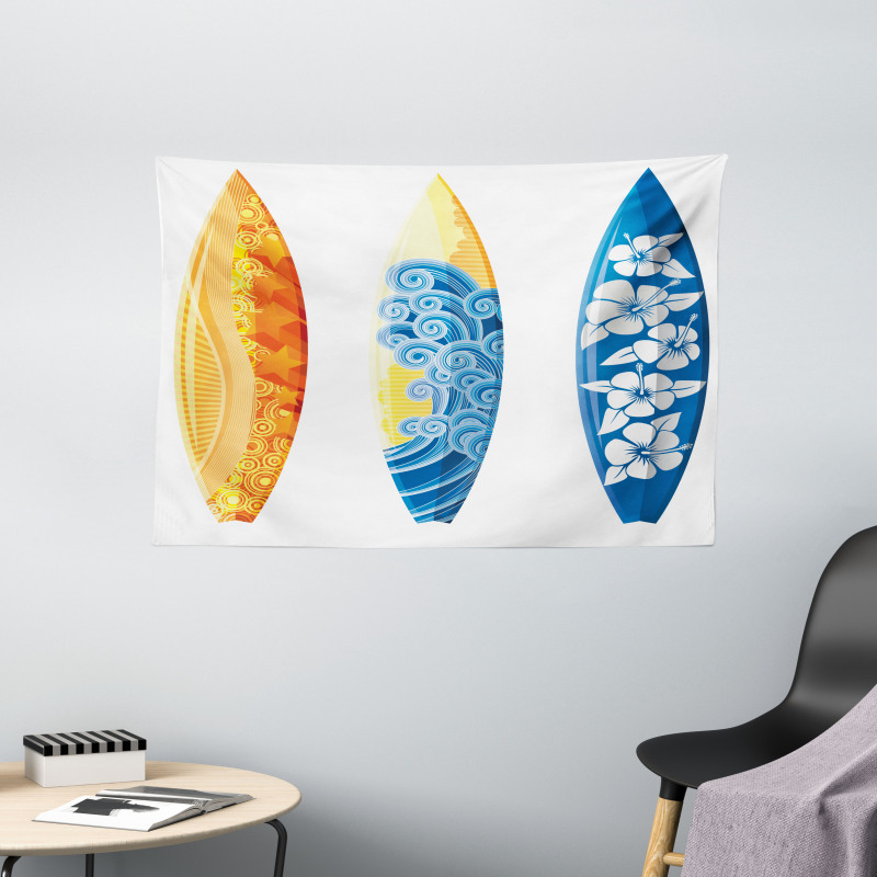 Surf Fun Water Sports Wide Tapestry