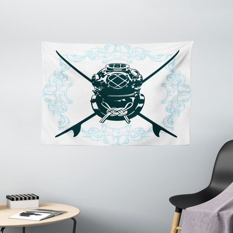 Odd Myst Surf Sign Wide Tapestry