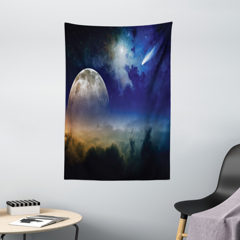 Clouds Full Moon Tapestry