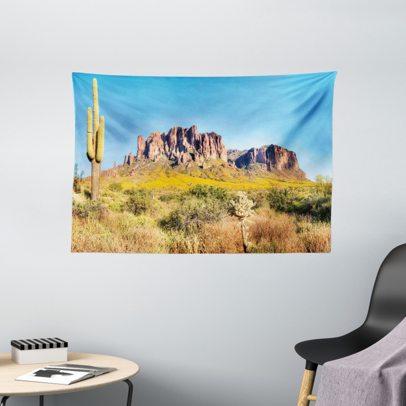 Blooming Mountain Wide Tapestry