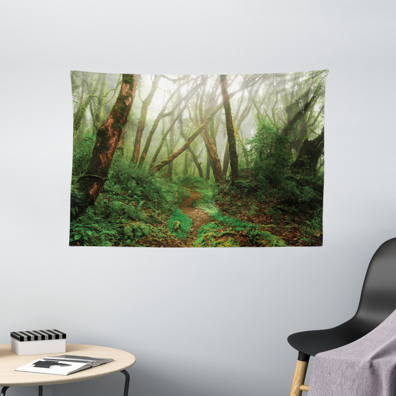 Exotic Jungle Forest Wide Tapestry
